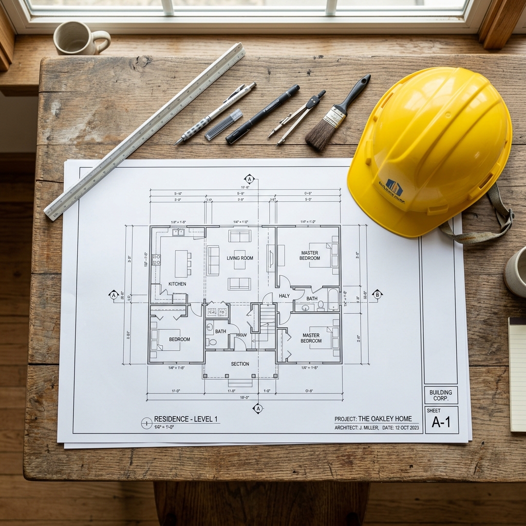 Underlying blueprint layout